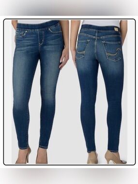Levi's Signature Gold Totally Shaping Pull-on Skinny Stretch Jeans Medium Blue 2